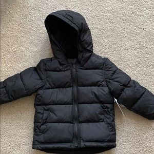 toddler black puffer jacket